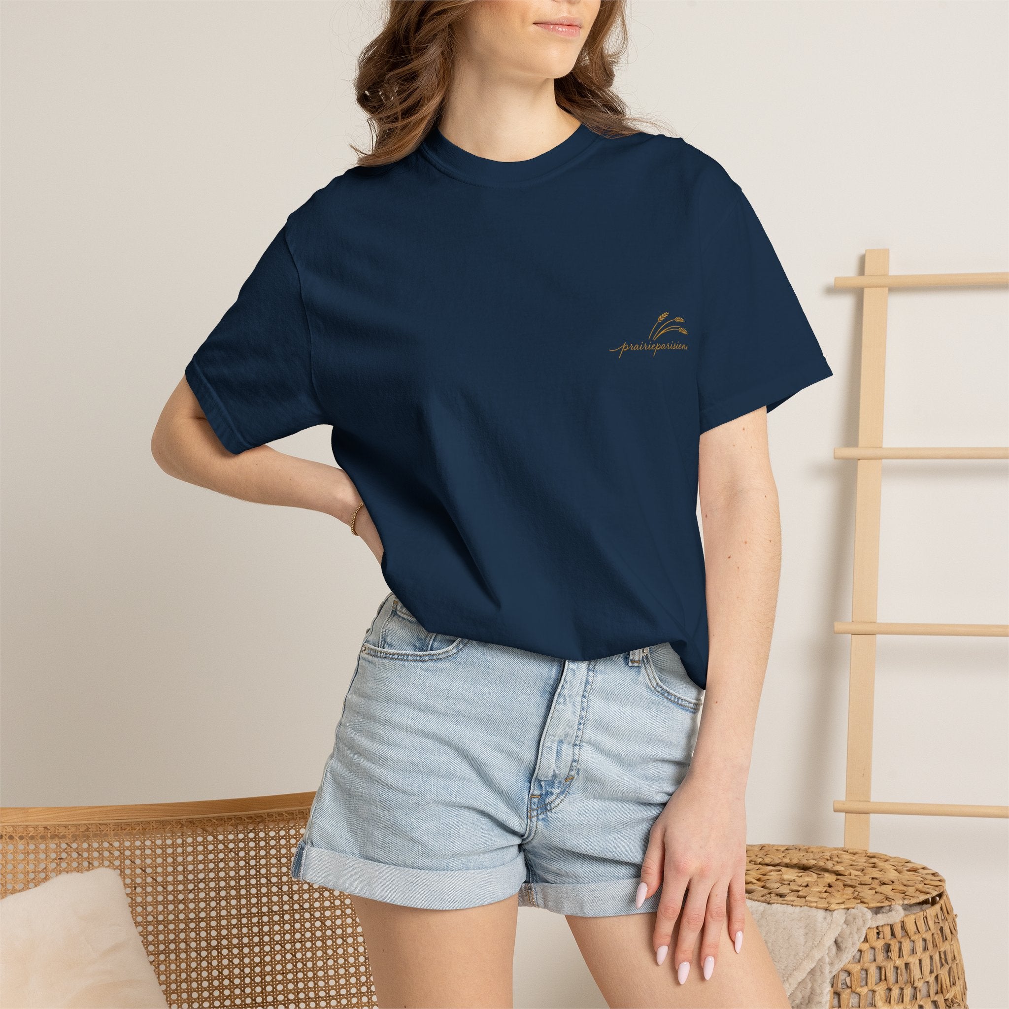 T-shirt Prairie Parisienne- Broderie Signature