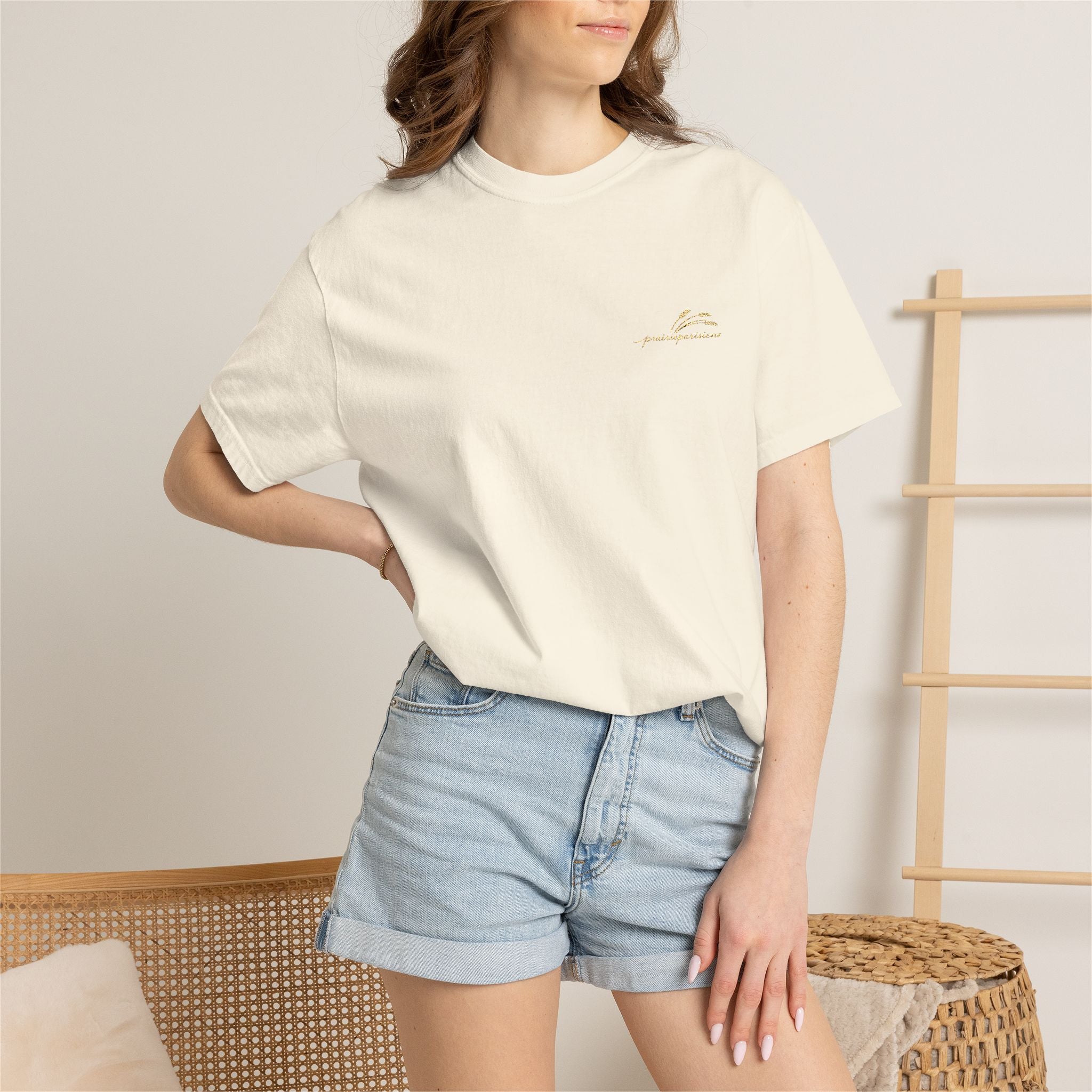 T-shirt Prairie Parisienne- Broderie Signature