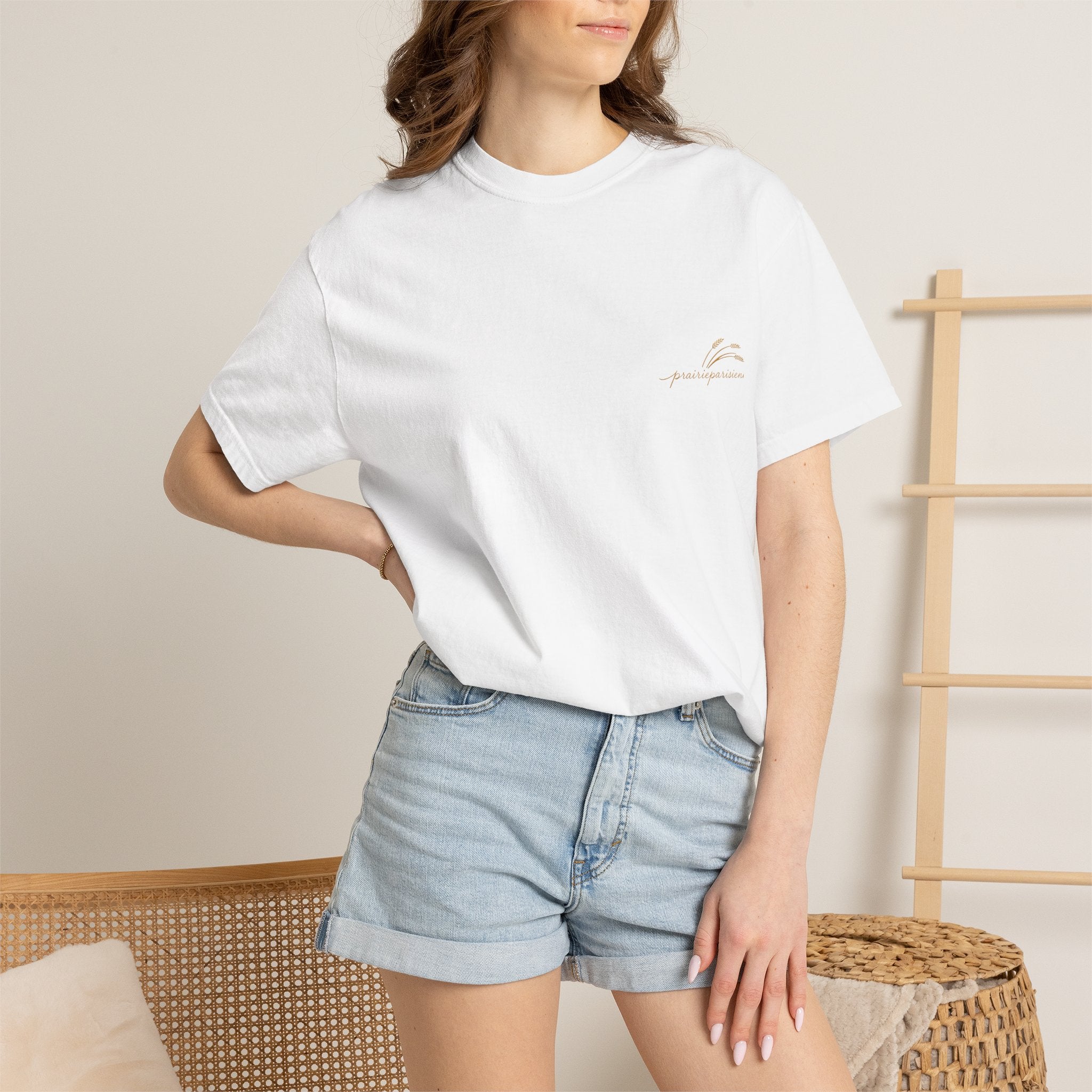 T-shirt Prairie Parisienne- Broderie Signature