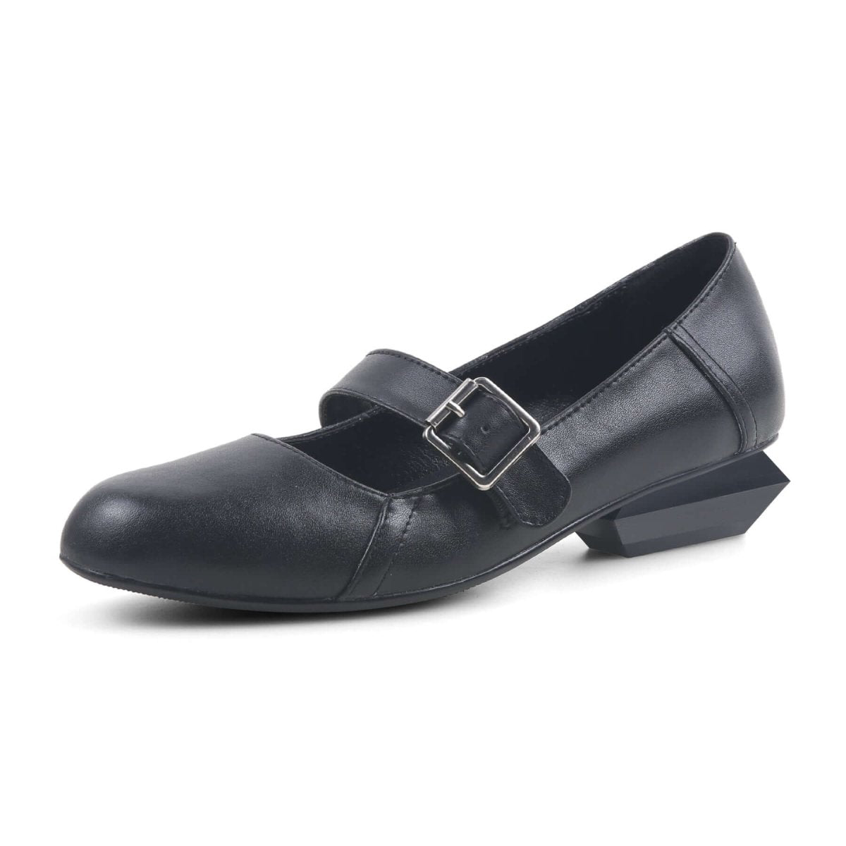 Mary Jane en cuir noir - Elégance Parisienne