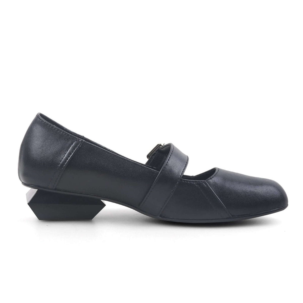 Mary Jane en cuir noir - Elégance Parisienne
