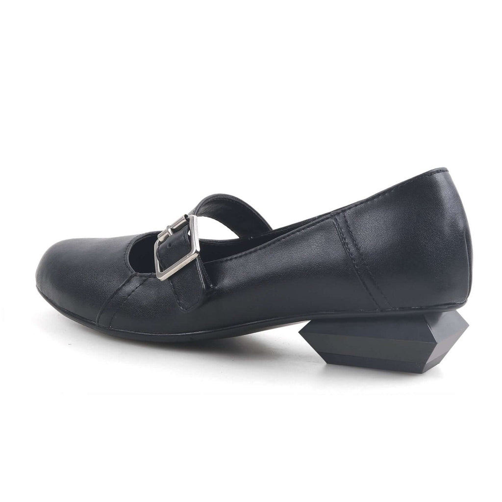 Mary Jane en cuir noir - Elégance Parisienne