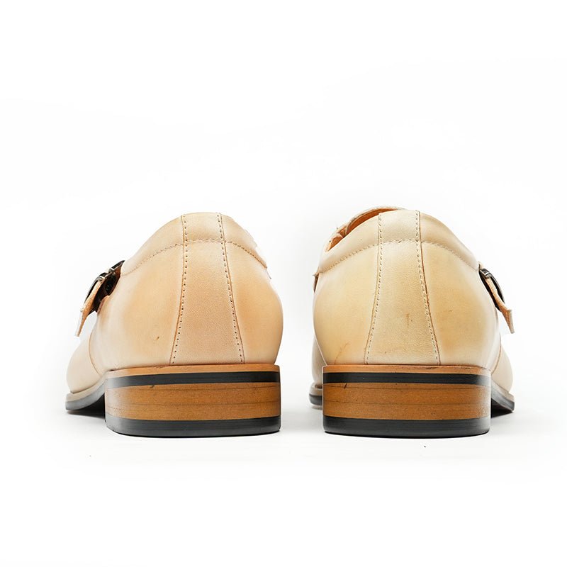 Sandales Riviera Homme & Femme en cuir beige- Elégance italienne
